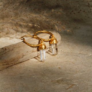 Ananda Soul - Divine Purpose - Øreringe - Guld - Crystal